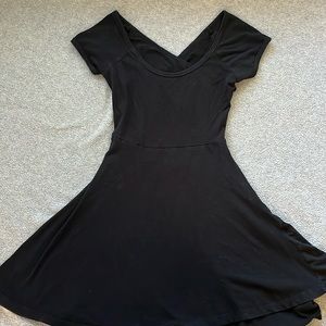 Brandy Melville Black Skater Dress One Size